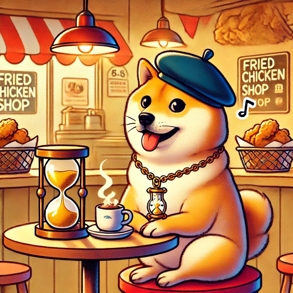 ChronosToken's tweet photo. @VancityReynolds @wrexhamreynolds My Coffee Mood ☕️🐾✨

🎵 Give me my coffee and set me free～🎶
Coffee understands my feelings better than anything else～☕️🍬💖
During my fried chicken shop lunch break, I hum softly～🐶🎤
Enjoying this little moment of freedom～😊✨
#CoffeeTime #DogeTTLunchBreak #MuchCute https://t.co/wuq8qc6X4b