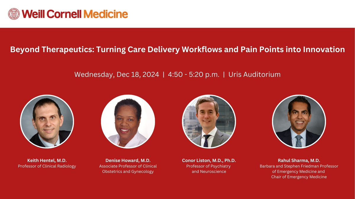 Weill Cornell Medicine Enterprise Innovation (@wcm_innovation) on Twitter photo Biomedical innovation goes beyond traditional drug & device development. Hear the unique advantages & challenges clinicians face in developing and commercializing their innovations. 🔗deanssymposium.eventbrite.com
<a href="/WCMEmergency/">WCM Emergency Medicine</a> <a href="/WCMRadiology/">Weill Cornell Medicine Radiology</a> <a href="/WCM_OBGYN/">Weill Cornell Medicine Ob/Gyn</a>
<a href="/WCMPsychiatry/">Weill Cornell Medicine Psychiatry</a> Biomedical innovation goes beyond traditional drug & device development. Hear the unique advantages & challenges clinicians face in developing and commercializing their innovations. 🔗deanssymposium.eventbrite.com
<a href="/WCMEmergency/">WCM Emergency Medicine</a> <a href="/WCMRadiology/">Weill Cornell Medicine Radiology</a> <a href="/WCM_OBGYN/">Weill Cornell Medicine Ob/Gyn</a>
<a href="/WCMPsychiatry/">Weill Cornell Medicine Psychiatry</a>
