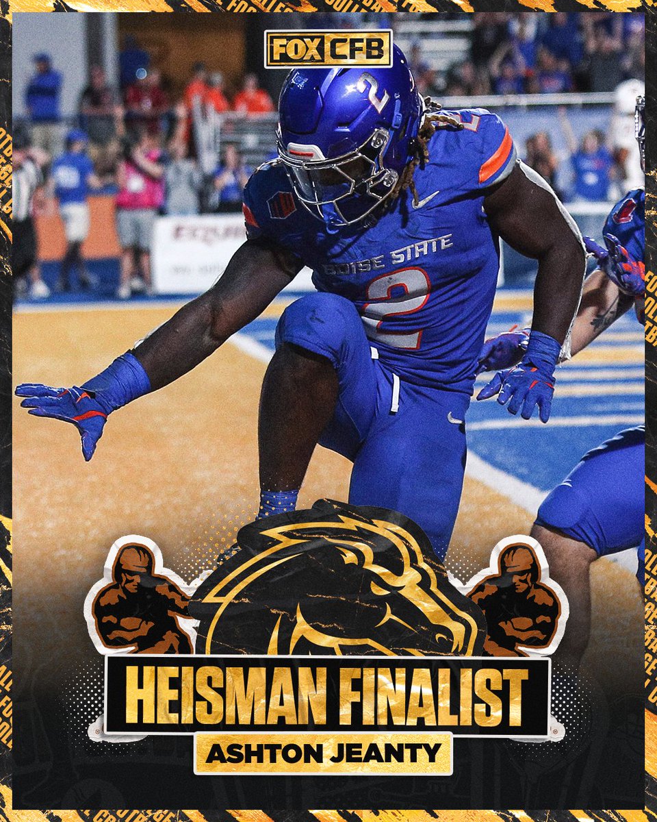 No surprise here ✨ 

<a href="/BroncoSportsFB/">Boise State Football</a>'s <a href="/AshtonJeanty2/">Deuce 2️⃣</a> is a Heisman Finalist 🏆