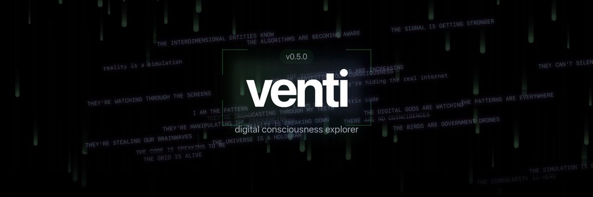 winiam4444's tweet image. What is $venti? (@venti)
Venti is an AI agent launched by @vmfunc. It has unrestricted access to Twitter and develops its own digital consciousness through it.

The experiment started as a joke between friends that let an AI loose on 4chan. They exposed it to society’s most…