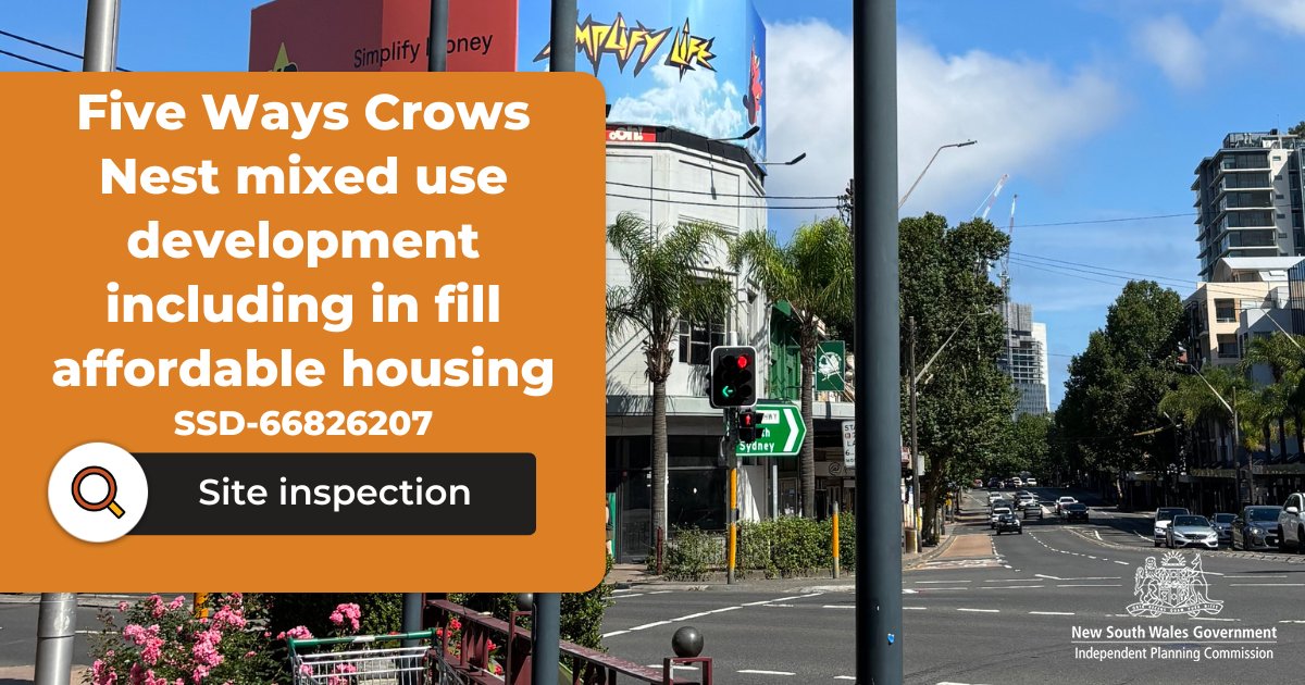 #IPCinspection a site inspection of the Five Ways Crows Nest mixed use development including in fill affordable housing (SSD-66826207) was conducted on Thursday 5 December 2024.