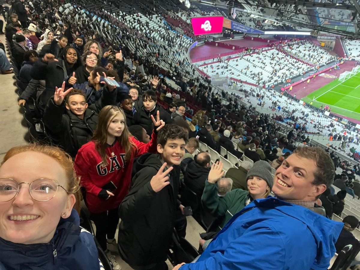 Tonight, Waterside Academy football students have been lucky enough to attend a premier league match tonight to celebrate their hard work representing the school! They witnessed a 2-1 victory for West Ham United who beat Wolves!  #hammers #football