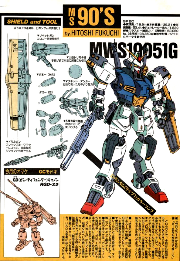 tnahc0127's tweet photo. 「おはようございまーす！ＨＧ「Ｄガンダムファースト」の発売が決定しましたので当時の模型情報の記事をお持ちしました！
模型製作の参考にお役立てくださーい！」
#Ｄガンダム　#ガンプラ https://t.co/O0fuZYBV1g