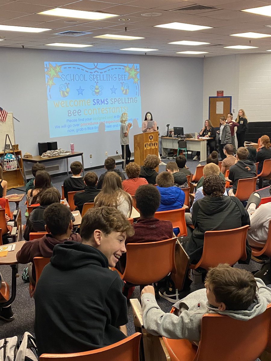 SevernRivAACPS's tweet photo. We are so proud of all 78 participants in this years SRMS Spelling Bee! 🐝 @AACountySchools @SREILAACPS https://t.co/hyejDvUXe8