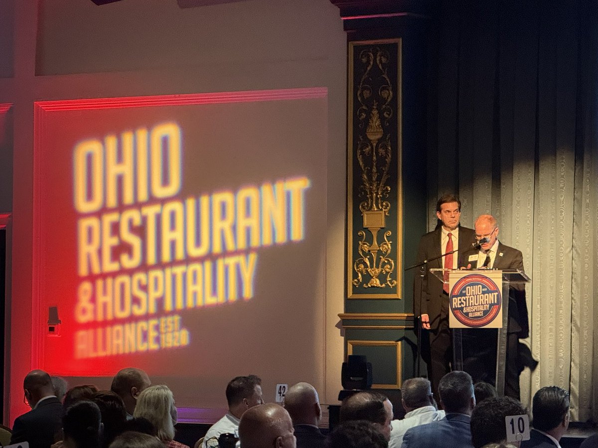 water_ohio's tweet photo. Excited to attend the Ohio Restaurant & Hospitality Alliance’s Industry Awards Celebration! We are honored to join leaders across the industry in recognizing the innovators and trailblazers shaping Ohio’s restaurant and hospitality landscape. #ORHA #OhioWater #IndustryAwards https://t.co/W9TNy49xgV