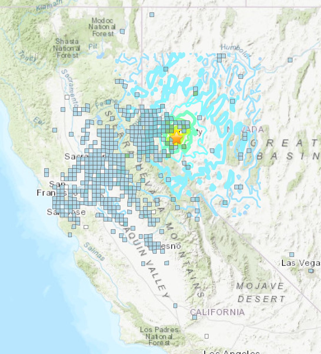 USGS ShakeAlert tweet media