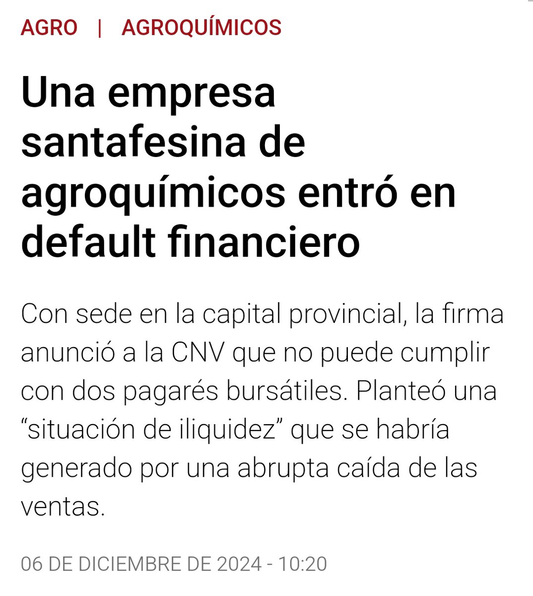 JoseLuisTedesco's tweet photo. La rentabilidad negativa de la producción agrícola impacta en una menor inversión en insumos.

La rentabilidad negativa del campo se debe a la excesiva presencia estatal en toda la cadena.

Quedan aún excesivos impuestos y regulaciones a pesar de los esfuerzos del gobierno nacional, que impactan en los costos previos al acto de producir, al igual que en los costos ex post, de comercialización, logística y transacción, que además cuentan desde el vamos con unos nocivos impuestos a las exportaciones, mal llamados retenciones. 

Resolver la ecuación que tiene el gobierno nacional por delante es en extremo difícil, porque necesita recortar más Estado para aliviar la carga del sector privado, sin embargo mucho del Estado a recortar es municipal y provincial y ahí prácticamente no tiene injerencia, o la poca que tiene, está planteada de manera deficiente y al estilo de la vieja política que se coló en los armados.

Más allá de esto, la reforma tributaria no sólo es necesaria, sino vital para devolver competitividad a las empresas, que hoy no pueden serlo porque continúan cargando demasiado Estado en sus cuentas, además de continuar el proceso de apertura de la economía para readecuar los precios del mercado interno.

Los desafíos que tiene por delante el gobierno requieren de equipos de "cirugía de alta complejidad" en todos los frentes, por ello es fundamental contar con equipos de alto Capital Humano en territorio a la altura de los desafíos qué están enfrente.

La buena noticia es que ese Capital Humano en territorio existe, sin embargo exige una nueva manera de organizar la política partidaria. Los viejos modos de la política ya no funcionan más y sólo acarrean descrédito.

Esperamos que las empresas, como ocurre con el caso de la nota, puedan continuar sus actividades y no desaparecer mientras todo el escenario político y económico se reconfigura a su alrededor.

El campo es un gran motor de la economía argentina, dejar al campo sin rentabilidad puede traer consecuencias muy pronunciadas y graves para toda la economía argentina. 

El trabajo hecho con la macro es brillante, épico. 

Ojalá puedan surfear las grandes olas que sufre la microeconomía para salir lo más indemnes posible; para concluir satisfactoriamente este gran proceso histórico de transformación económica, social y política @JMilei
@LuisCaputoAR @fedesturze

https://t.co/HxroqmrLop