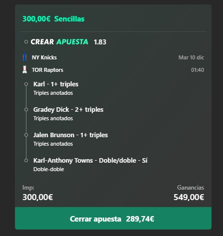 ChiringuitoBets's tweet photo. 🎯 ¡Hoy es el día para buscar el 2/2! 🎯

Buscamos el 2/2 de hoy con una cuota asequible de 1,83 y muy facil de entrar.
*Stake 3*

⚠️ Solo para mayores de 18 años.
💡 Apuesta con cabeza. ¡Disfruta, pero con moderación!.

#Apuestas #2de2 #JuegoResponsable https://t.co/VBUAb3tuxT