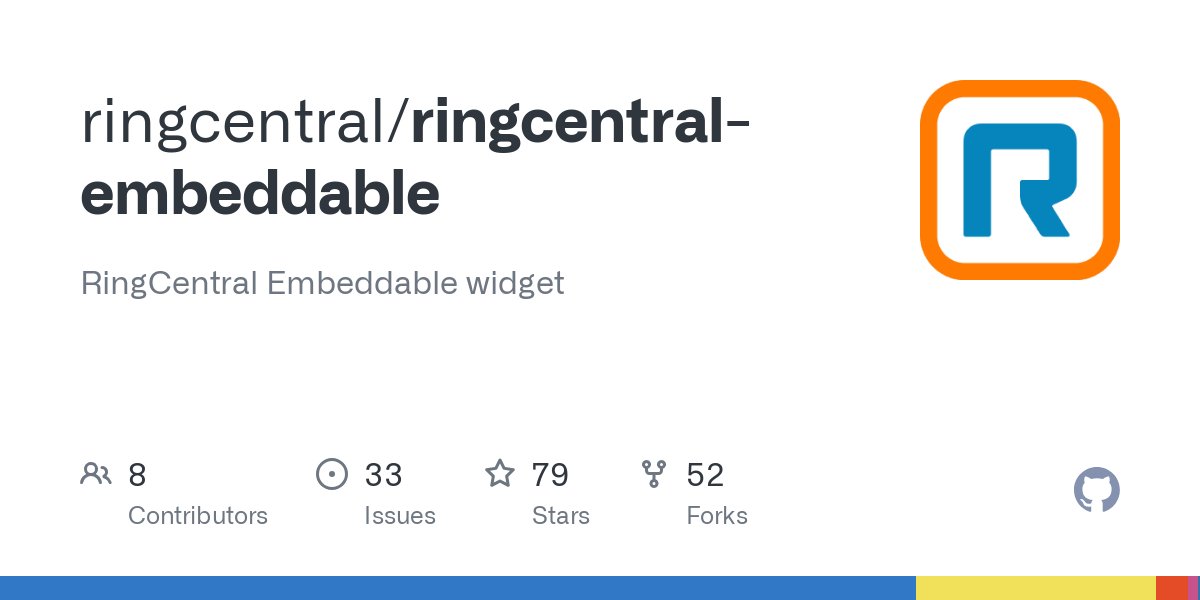 RingCentralDevs's tweet image. 🌟 The latest #RingCentralEmbeddable 2.2.0 is now available! Updates include dark theme support, a new Glip page, and more. Don’t forget to update your redirect URI. Check out the full #releasenotes for details.
github.com/ringcentral/ri…