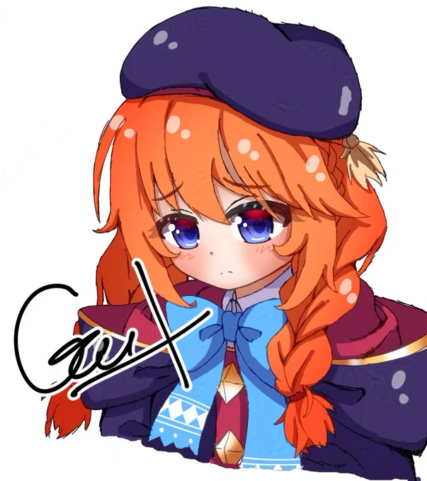 #プリコネファンアート不機嫌ユニちゃん 