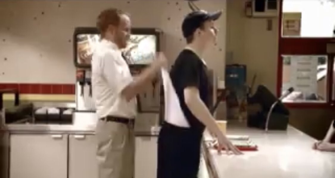When fast food workers decide to take their sweet time, so I’ll come around the counter and help them speed up 

#wedgie #bullywedgie #dorkwedgie #nerdwedgie #wedgies #workwedgie #tightywhitieswedgie