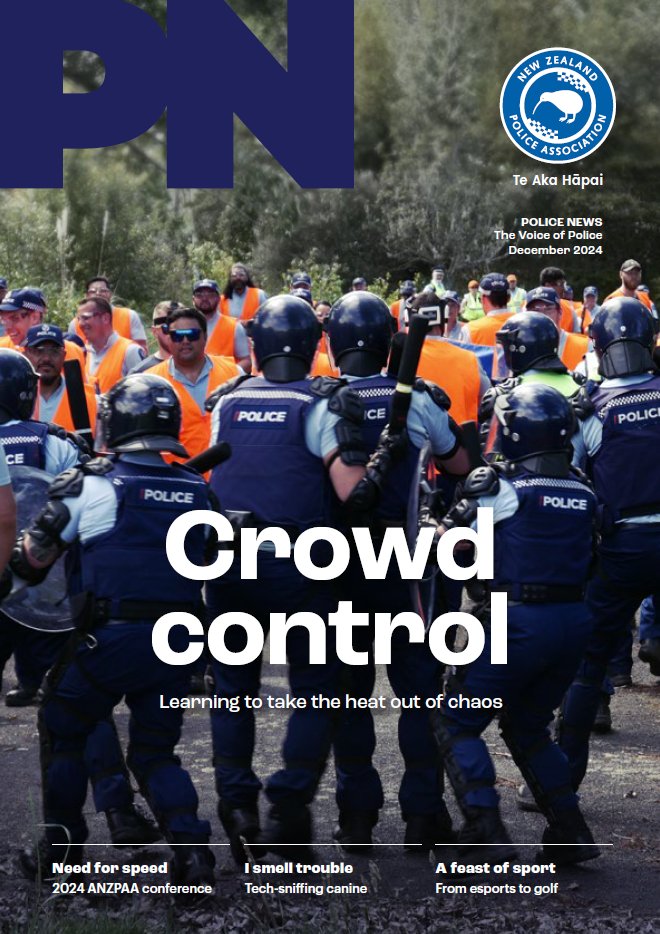 Inside the December issue of Police News we get a front row seat at a public order policing foundation course, ask the new commissioner his thoughts on 5 issues raised by assoc. members at the 2024 conference &amp; meet NZ Police's first tech detection dog: bit.ly/4f7okJV