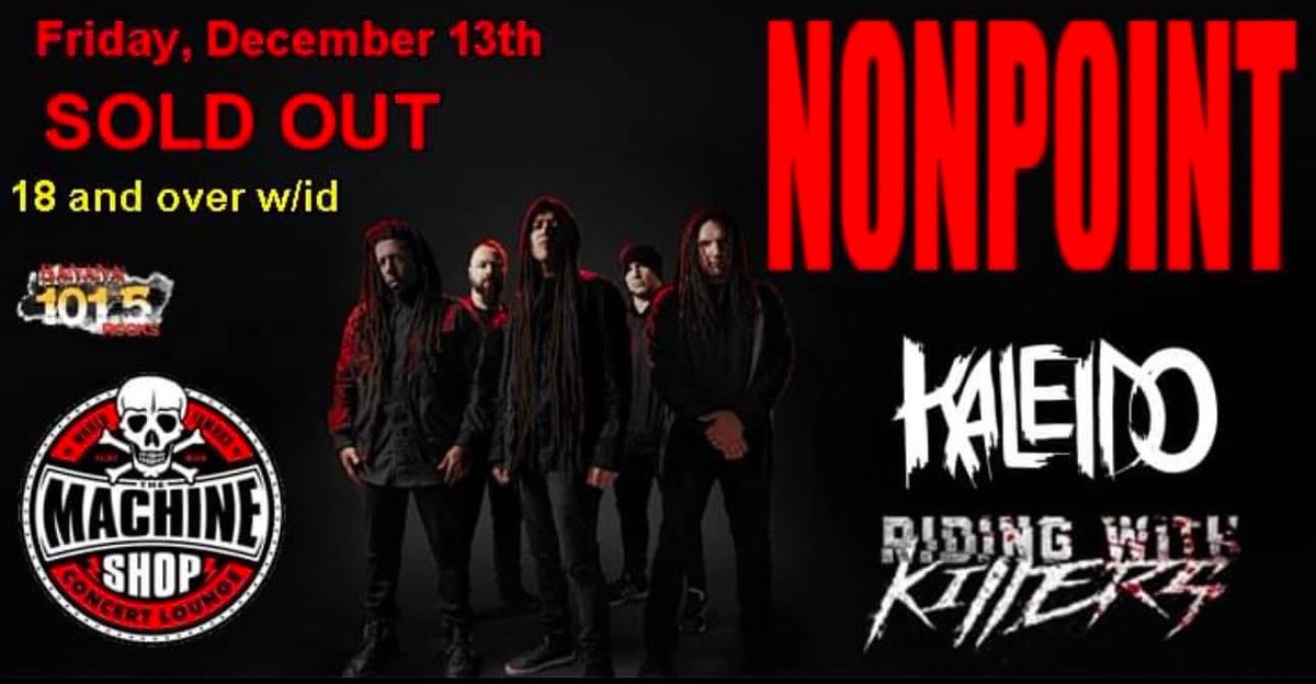 🚨 FRIDAY 🚨 <a href="/machineshopfnt/">The Machine Shop</a> <a href="/nonpoint/">Nonpoint</a>