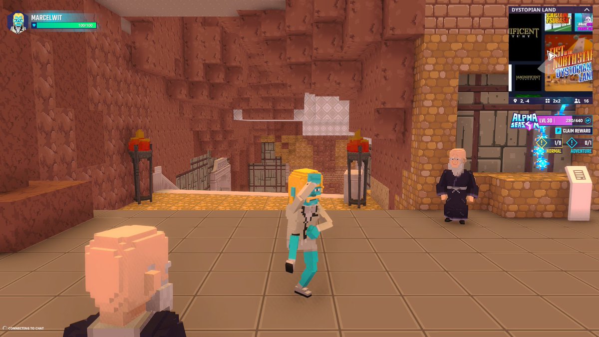 MarcelWit's tweet photo. Exploring the mystical Temple Hall in Dystopian Land in @TheSandboxGame. Ancient secrets or future tech? You decide! 🏛️🔮 https://t.co/IqcOfdyjr3 #TheSandbox #AlphaSeason4 #AS4SocialChallenge https://t.co/S7sLQMd4jC