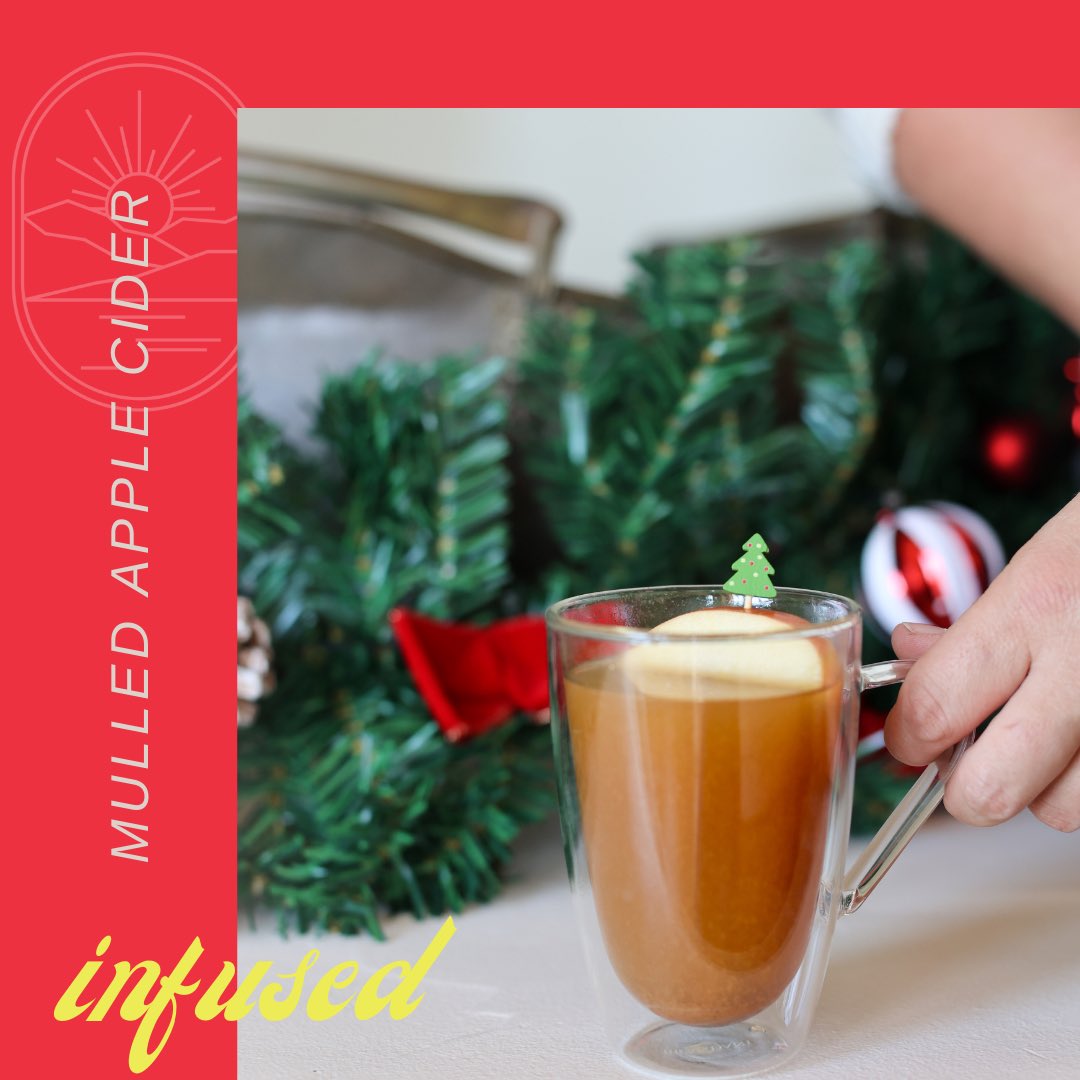 Apple cider season just got an upgrade! 🍏✨ Our infused mulled apple cider recipe is dropping this Wednesday. Get ready for the perfect seasonal sip. Sign up for our newsletter to get the recipe sent directly to you!