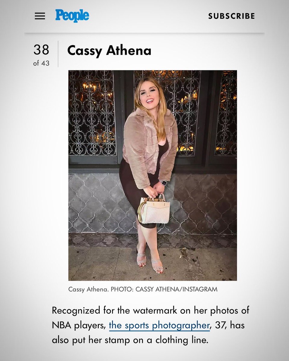 It’s such an honor to be named apart of <a href="/people/">People</a> magazine’s first ever “Creators of the Year” award! 💐

I love being able to create &amp; capture so many amazing memories to share w/ the world 📸🏀🥂

PEOPLE’s Year End Issue is on newsstands nationwide now! #people #creatorsoftheyear