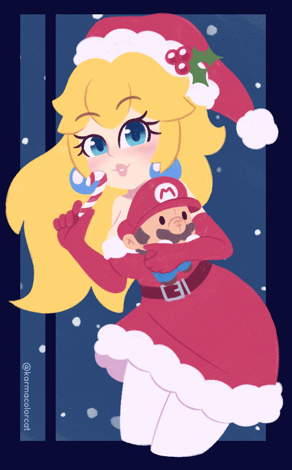 Peach is ready for Christmas ❤️💛 #PrincessPeach #ピーチ姫