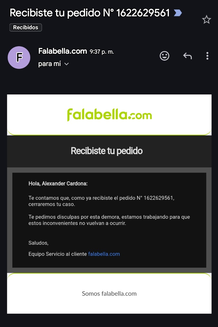 cardonalex90's tweet photo. #Falabella #MalServicio #Reembolso https://t.co/Dc0ohTsGIe