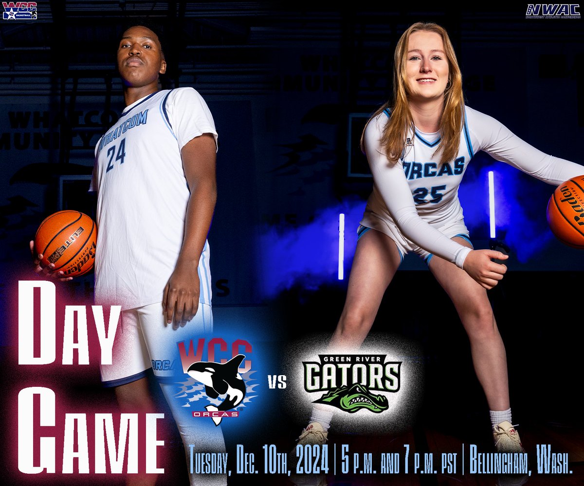 Whatcom CC Orca Athletics (@whatcomorcas) on Twitter photo Orca Basketball Gameday!
Both Orca Basketball Programs are in action TONIGHT in the Pavilion!
<a href="/WhatcomCCMBB/">Whatcom Community College Men’s Basketball</a> <a href="/WhatcomCCWBB/">Whatcom CC Women’s Basketball</a> <a href="/WhatcomCC/">Whatcom Community College</a>
Women's Tip of at 5 p.m.
Men's Tip of at 7 p.m.
Live Stream: nwacsportsnetwork.com/whatcom/ Orca Basketball Gameday!
Both Orca Basketball Programs are in action TONIGHT in the Pavilion!
<a href="/WhatcomCCMBB/">Whatcom Community College Men’s Basketball</a> <a href="/WhatcomCCWBB/">Whatcom CC Women’s Basketball</a> <a href="/WhatcomCC/">Whatcom Community College</a>
Women's Tip of at 5 p.m.
Men's Tip of at 7 p.m.
Live Stream: nwacsportsnetwork.com/whatcom/