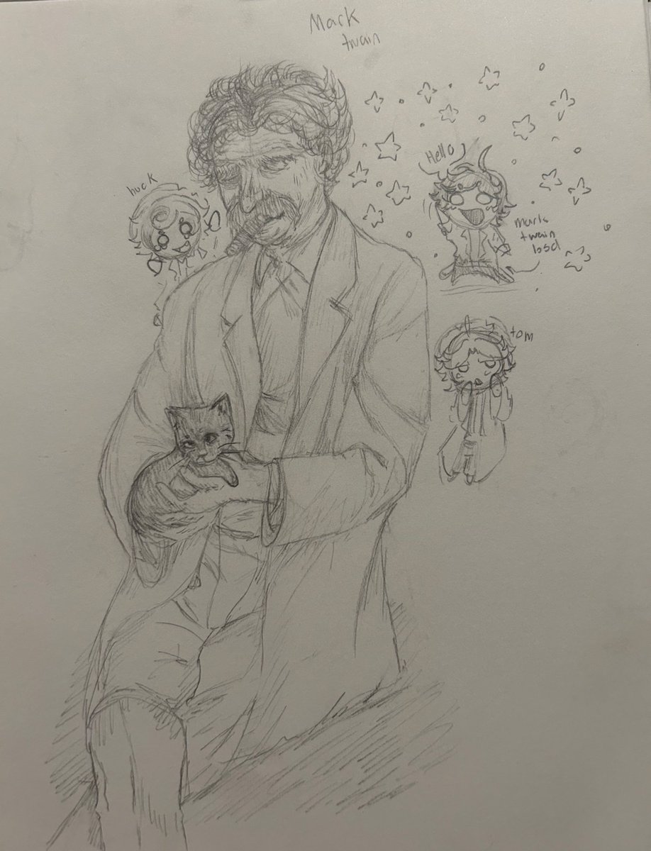 Locaseas's tweet photo. Art of the day 
Hehehe I love mark Twain #MarkTwain #markbsd #bsd #tomandhuck https://t.co/ZphBrOHHh9