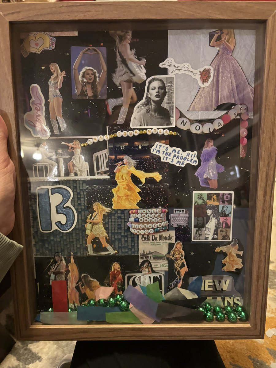 carlywright33's tweet photo. My little New Orleans Eras tour shadow box to commemorate one of my favorite trips ever 🫶 https://t.co/x8RjZqg1GH