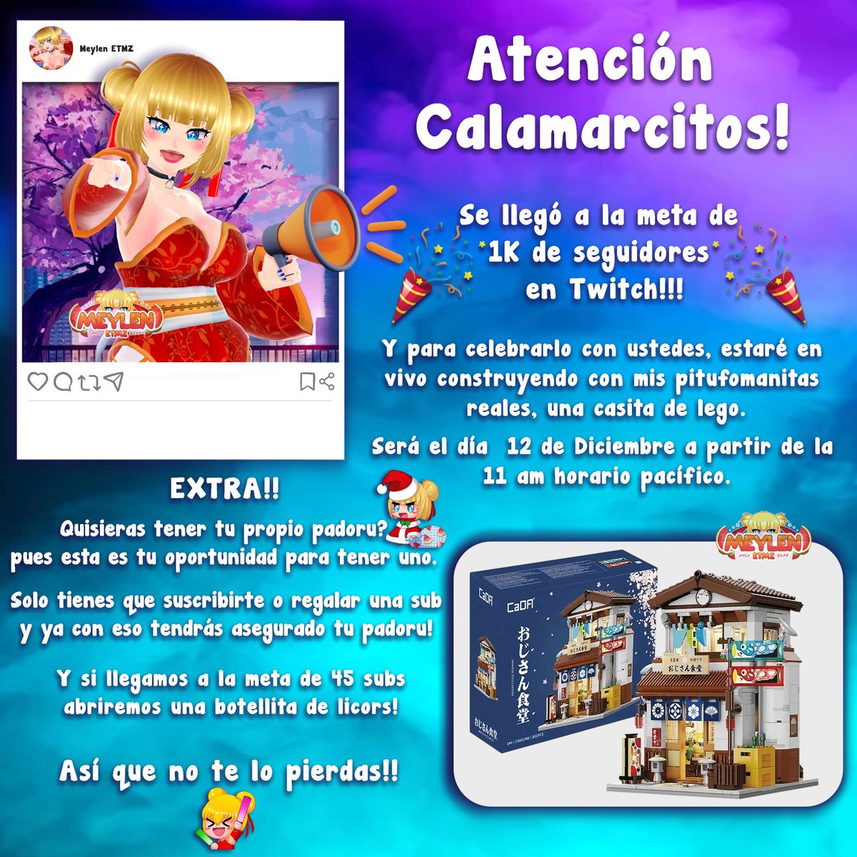 Meylen_ETMZ's tweet image. 🍉Calamarcitos, casi se llega el momento, por favor ayúdenme a compartir! 🍉

Siganme en:
twitch.tv/meylen_etmz?sr…

#meylenetmz #vtuberespañol #vtuber #streaming #gaming #VTuberEs #vtuberlatina #vtubermexicana #horario #twitch #twitchstreamer #twitchvtuber