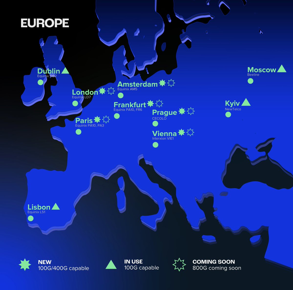 FDCServersNET's tweet image. Greetings from across Europe! 🇪🇺

We are thrilled to announce the expansion of our data center network to new strategic locations in Europe. FDC Servers is now operational in:

📌 London
📌 Paris
📌 Frankfurt
📌 Amsterdam

📲 Find more on our website 👉 bit.ly/FDC_Servers_Ex…