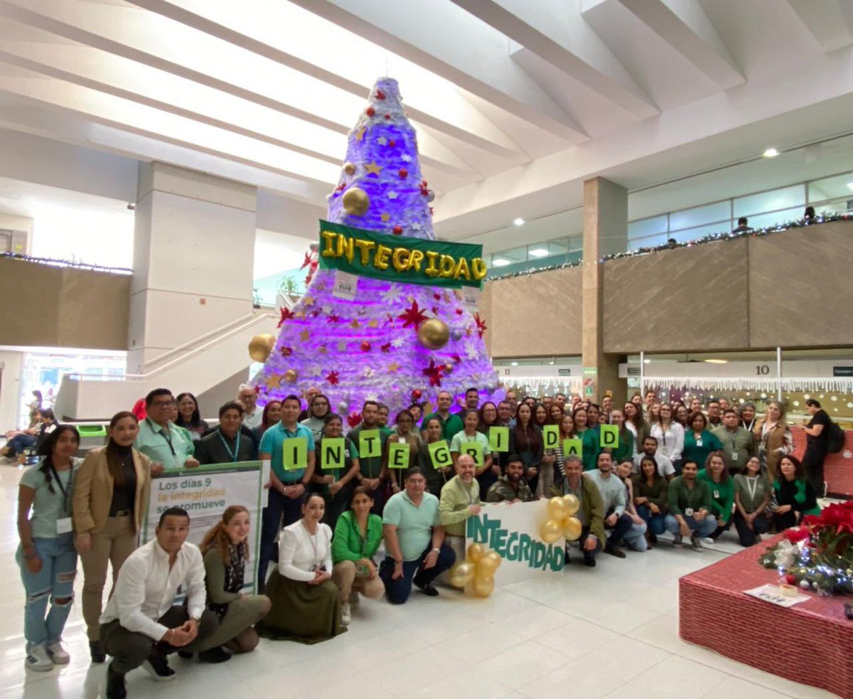 imssjalcontigo's tweet photo. En el marco del 9 de diciembre, Día Internacional Contra la Corrupción ✋🏻 el #IMSSJalisco se viste de verde ✅ para promover la transparencia, la integridad y el compromiso ético en el actuar institucional.
#IntegridadIMSS https://t.co/rJ9lj0gNV0