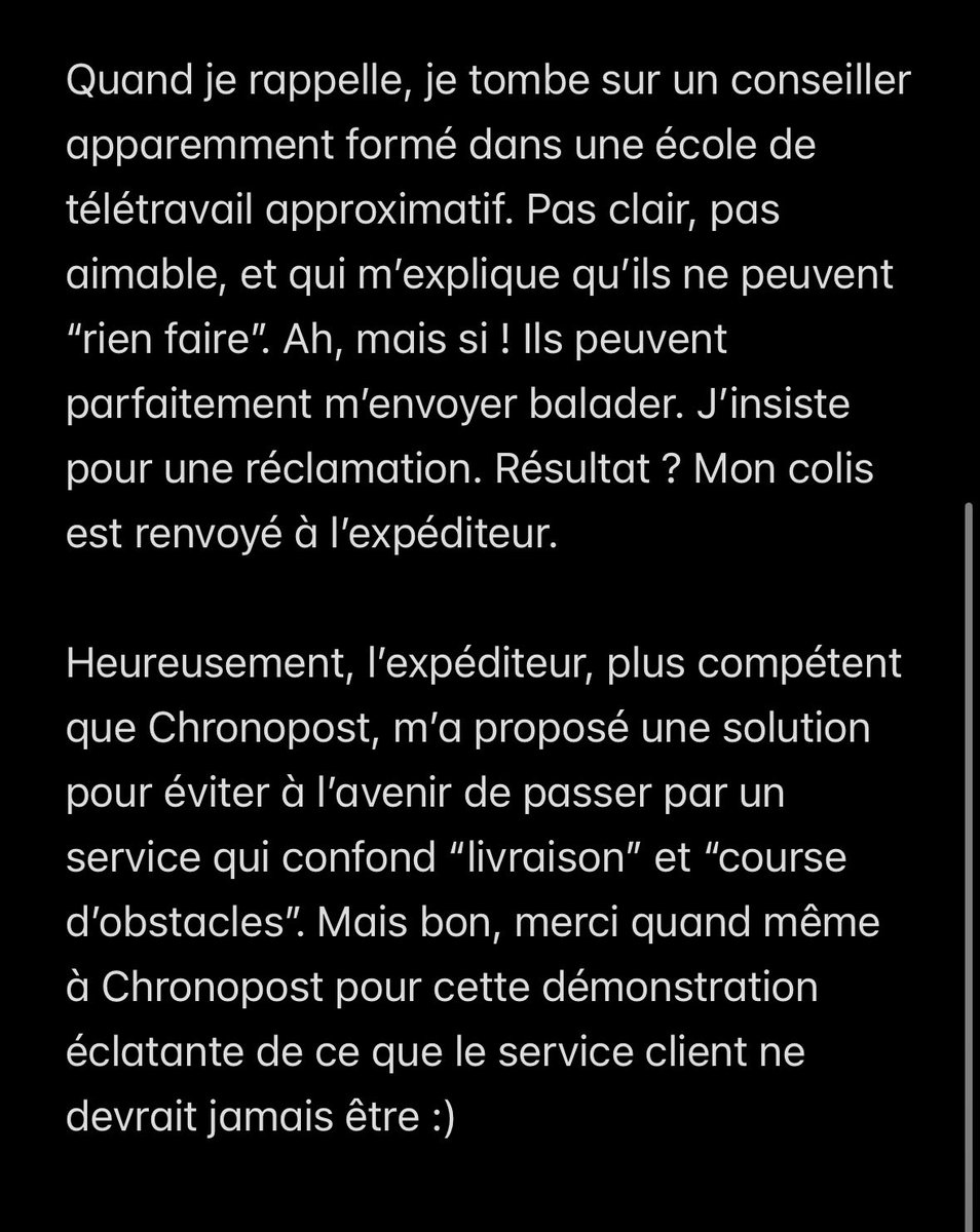 _manonstephan's tweet photo. @ChronopostSAV https://t.co/T9okhf7XfB