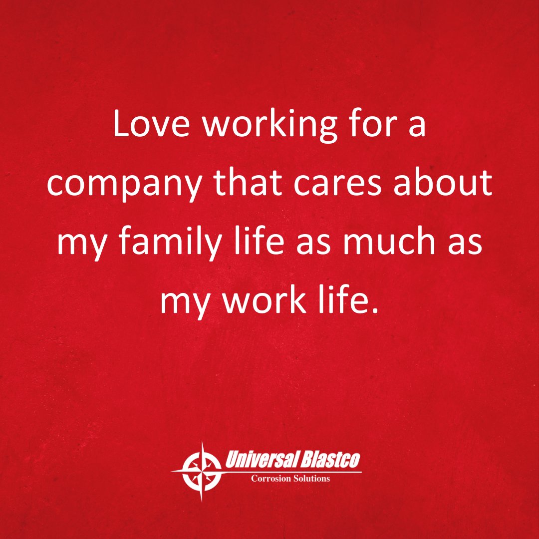 UniversalBlastc's tweet photo. We recently asked our employees why they are proud to work here. Here's just a few responses. 🥲  A company's culture is shaped by its leadership and brought to life by every employee. Thank you all for making this an incredible place to work!
#universalblastco #familyfirst https://t.co/AQMEoNIzf6
