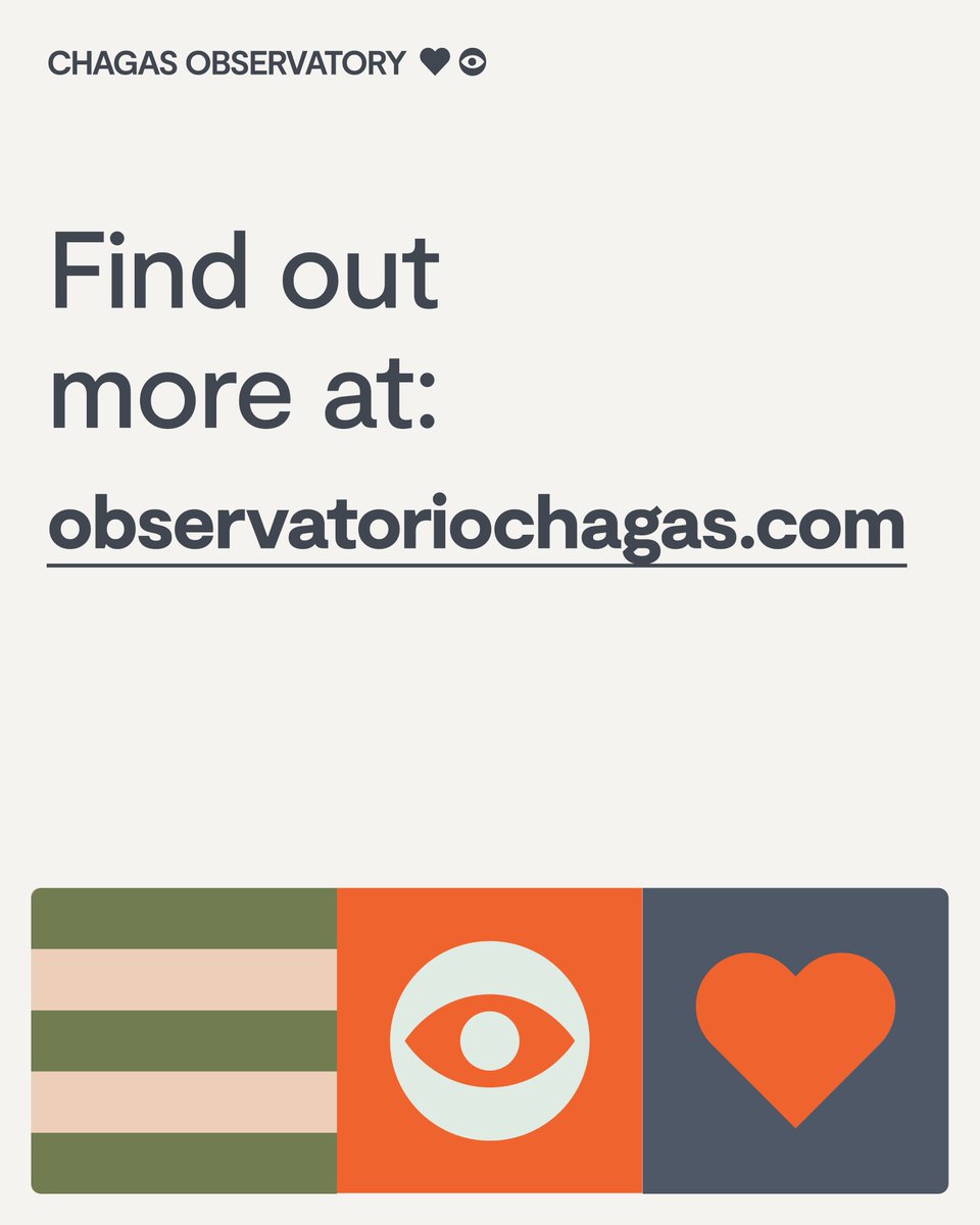 Coalición Chagas (@coalicionchagas) on Twitter photo Visit the Chagas Observatory to see the progress and challenges that countries face in providing caring for people affected by #ChagasDisease
👁🗨observatoriochagas.com
<a href="/CoalicionChagas/">Coalición Chagas</a> w/ <a href="/DNDi/">Drugs for Neglected Diseases initiative</a> <a href="/worldheartfed/">World Heart Federation</a>
#FINDECHAGAS #ObservatorioChagas #GlobalHealth #Chagas #BeatNTDs Visit the Chagas Observatory to see the progress and challenges that countries face in providing caring for people affected by #ChagasDisease
👁🗨observatoriochagas.com
<a href="/CoalicionChagas/">Coalición Chagas</a> w/ <a href="/DNDi/">Drugs for Neglected Diseases initiative</a> <a href="/worldheartfed/">World Heart Federation</a>
#FINDECHAGAS #ObservatorioChagas #GlobalHealth #Chagas #BeatNTDs