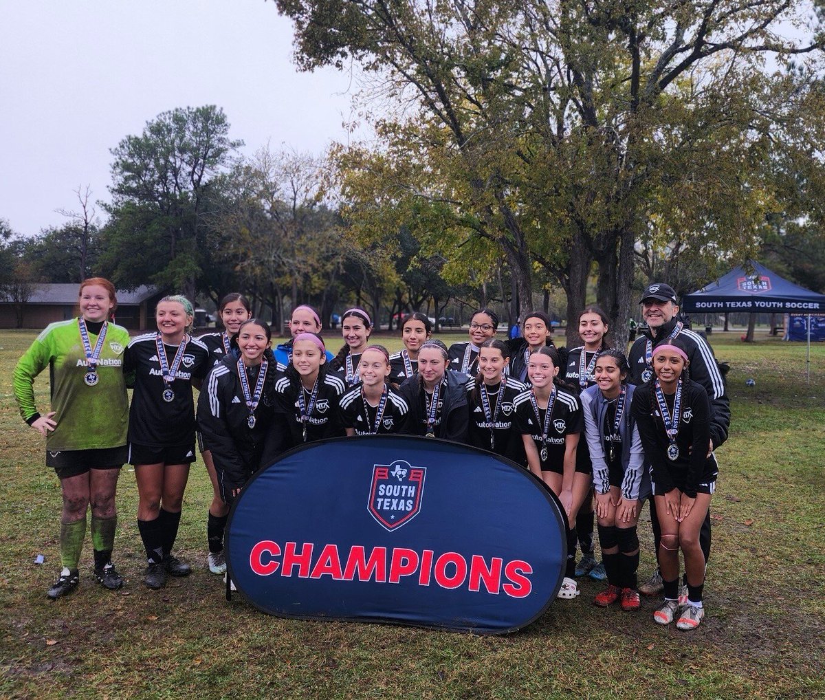 HTXSoccer's tweet photo. Central 07G Gold finished as Champions of @stxsoccer Fall Championships! Great job, girls! ⚽🚀

#htxsoccer #htxcentral #htxcomp https://t.co/aF24hJ8S1b