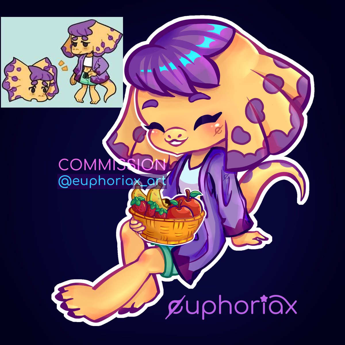 I loved making this frilled lizard commission! 
✨
#chibiart #Fursona #commissionsopen