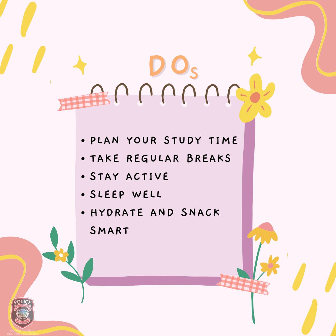 ISUPD's tweet photo. Stay sharp and stress-free this finals season with our study wellness Do's and Don'ts! ๐ Small habits can make a big difference in staying focused and feeling your best. You've got this, Cyclones! ๐ช๐
#FinalsReady #StudySmart #WellnessTips https://t.co/7iqXmI0jdz