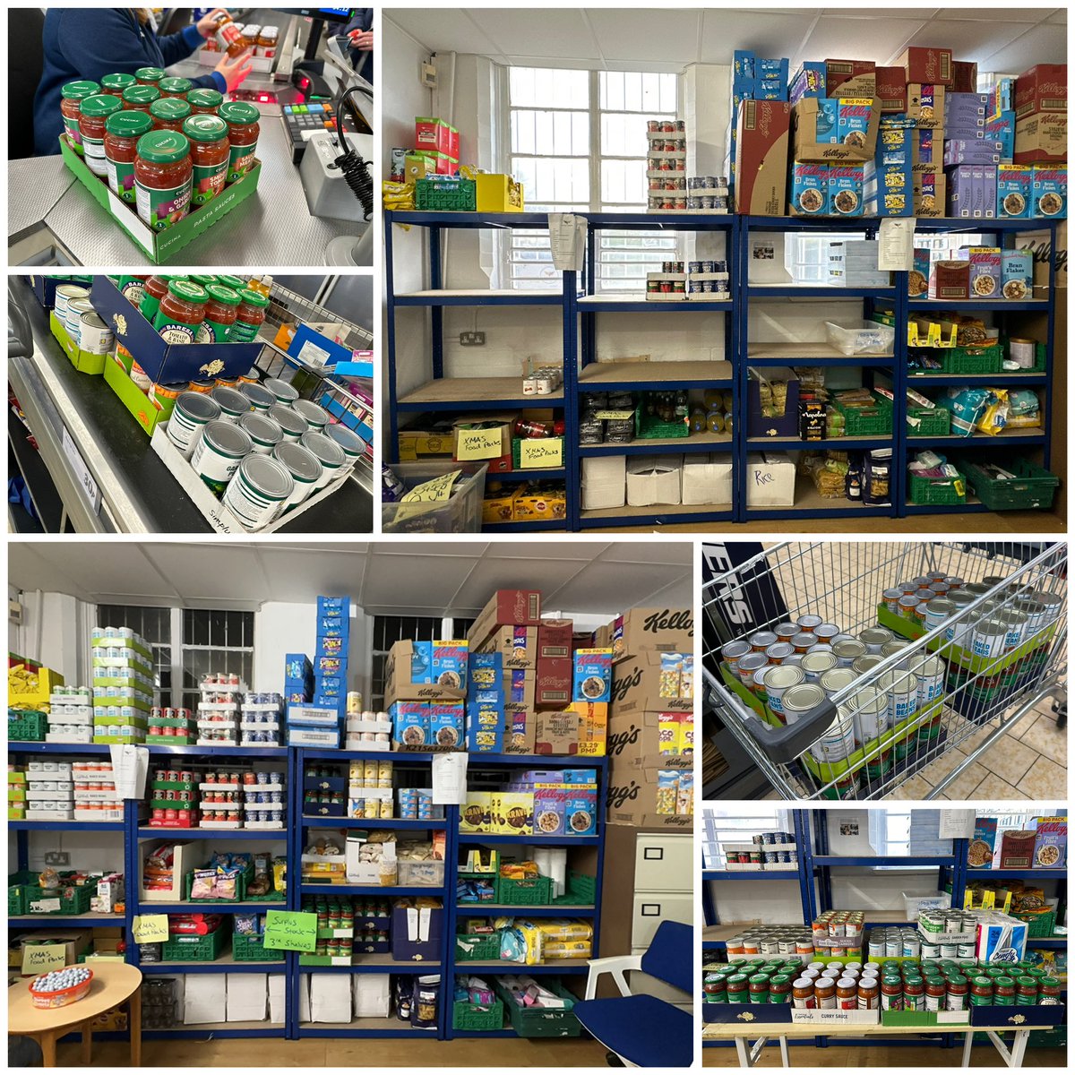 secretangelsuk's tweet photo. 🎄 It’s shelf care season! Thanks to a @AsdaFoundation - Foodbank Fundamentals Programme donation, Secret Angels went on a BIG shop! 🛒✨ Shelves are stocked, spirits are high, and we’re ready for Christmas week! 🎅💙 #SecretAngels #FoodParcels #ASDAFoundation #Shelfie https://t.co/ZJHT7AN58o