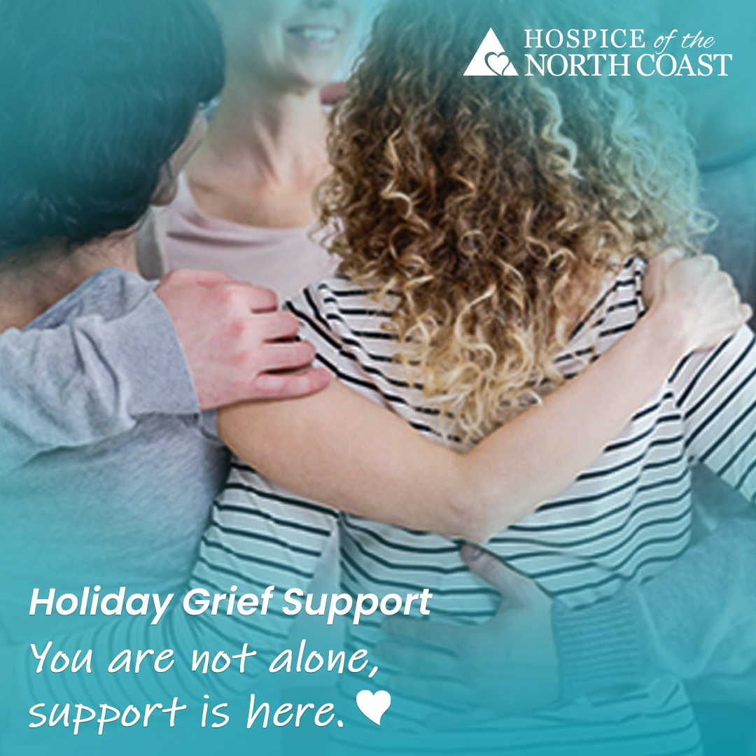 HospiceNoCoast's tweet photo. The holiday season is a time to cherish friends &amp; family, but it can also bring feelings of grief for those missing loved ones.💔We offer free grief support groups to help. You’re not alone—reach out to us this season. https://t.co/3OvAxTm0hb #GRIEFSUPPORT #hopebereavementcenter https://t.co/WDa7hAd6G3