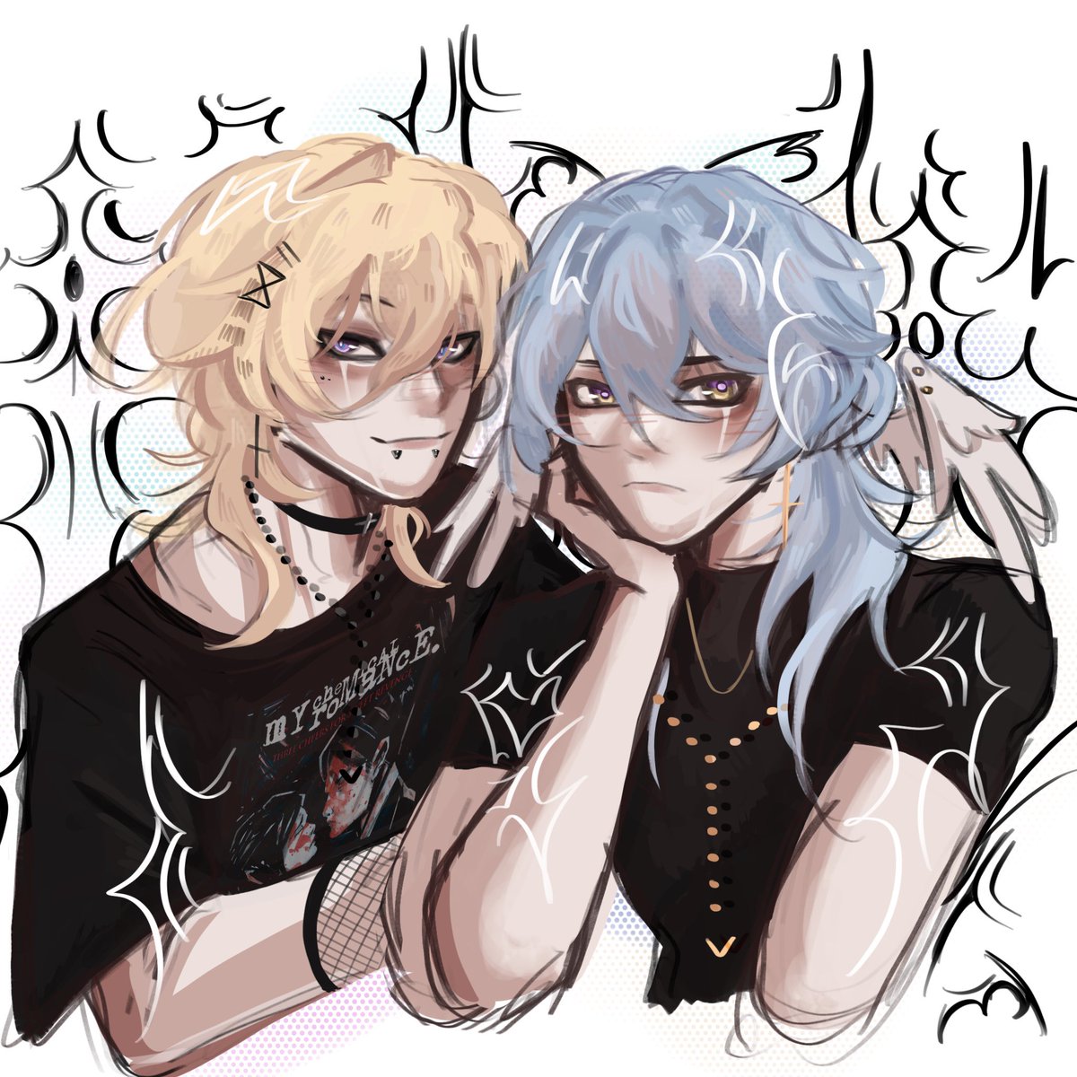 akimirarin's tweet image. Emo Avén and skater Sunday #sunturine #AvenDay #HonkaiStarRail