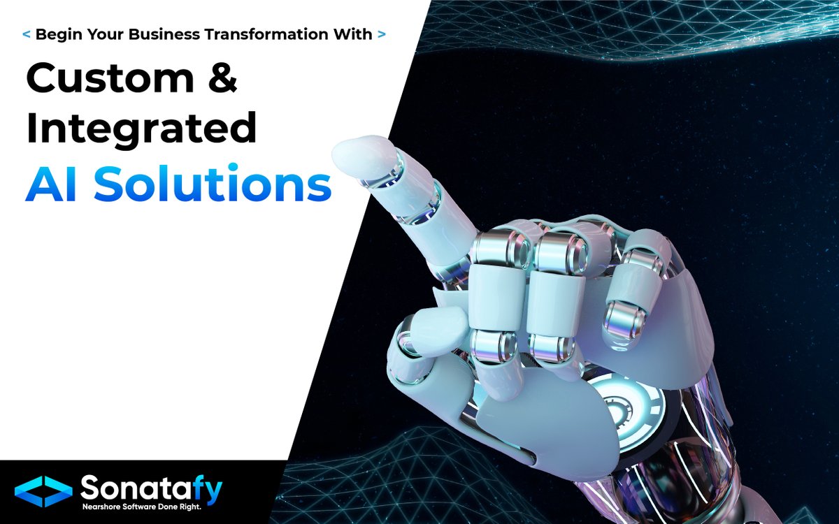 sonatafy's tweet photo. 🤖 Transform Your Business with Our Tailored AI Integration! At Sonatafy Technology, we understand that each business is unique.

🔗 Visit Us: https://t.co/5RZkPSnptS

#AIIntegration #BusinessEfficiency #Innovation #TechSolutions #SonatafyTechnology #NearshoreSoftwareDevelopment https://t.co/3zDt7uutmL