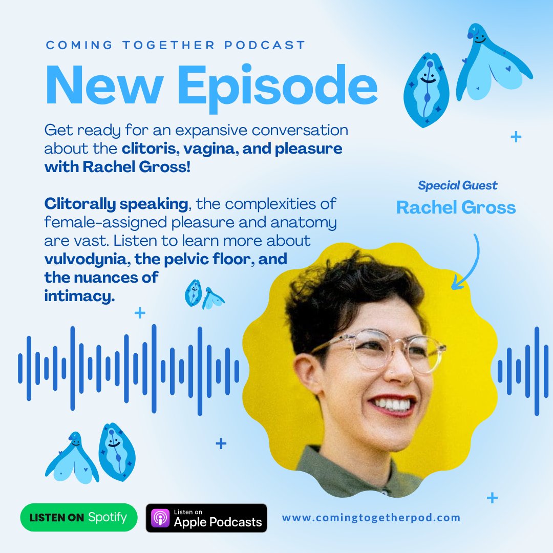 🚨New Episode Alert!🚨 The Coming Together Podcast has released the long awaited second part of our discussion with <a href="/rachelegross/">Rachel E. Gross</a>. The clitoris, vagina, and all their friends finally get their time in the spotlight!  

#pleasure #sexualanatomy #clitoris