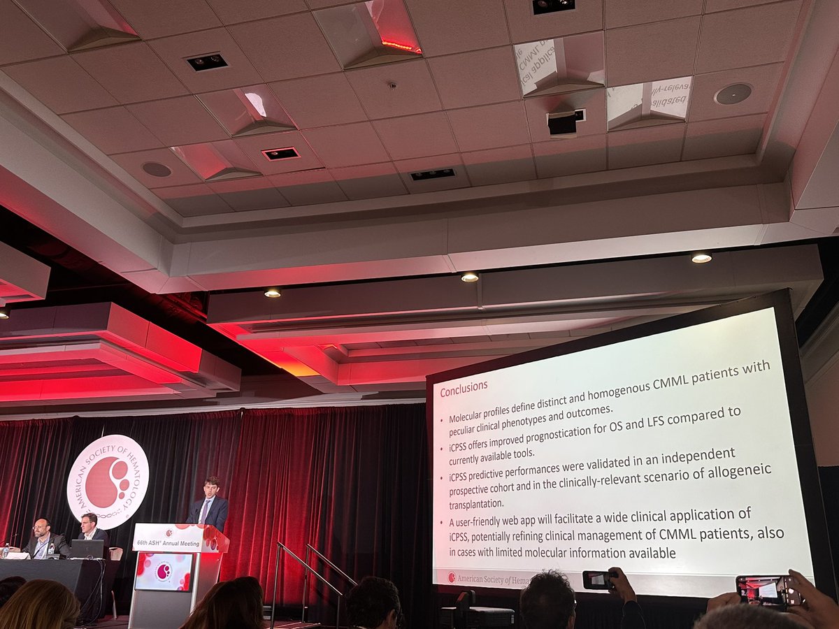 Amer Zeidan MBBS,MHS عامر زيدان (@dr_amerzeidan) on Twitter photo Dr Luca Lanino <a href="/YaleCancer/">Yale Cancer Center</a> <a href="/HumanitasMilano/">Humanitas Milano</a> presenting an excellent project that developed a molecular classification & a new, independently validated, risk stratification tool that outperformed all the other available for #CMML in collaboration with <a href="/genomed4all/">GenoMed4All</a> <a href="/ic_MDS/">International Consortium for MDS (icMDS)</a> Dr Luca Lanino <a href="/YaleCancer/">Yale Cancer Center</a> <a href="/HumanitasMilano/">Humanitas Milano</a> presenting an excellent project that developed a molecular classification & a new, independently validated, risk stratification tool that outperformed all the other available for #CMML in collaboration with <a href="/genomed4all/">GenoMed4All</a> <a href="/ic_MDS/">International Consortium for MDS (icMDS)</a>