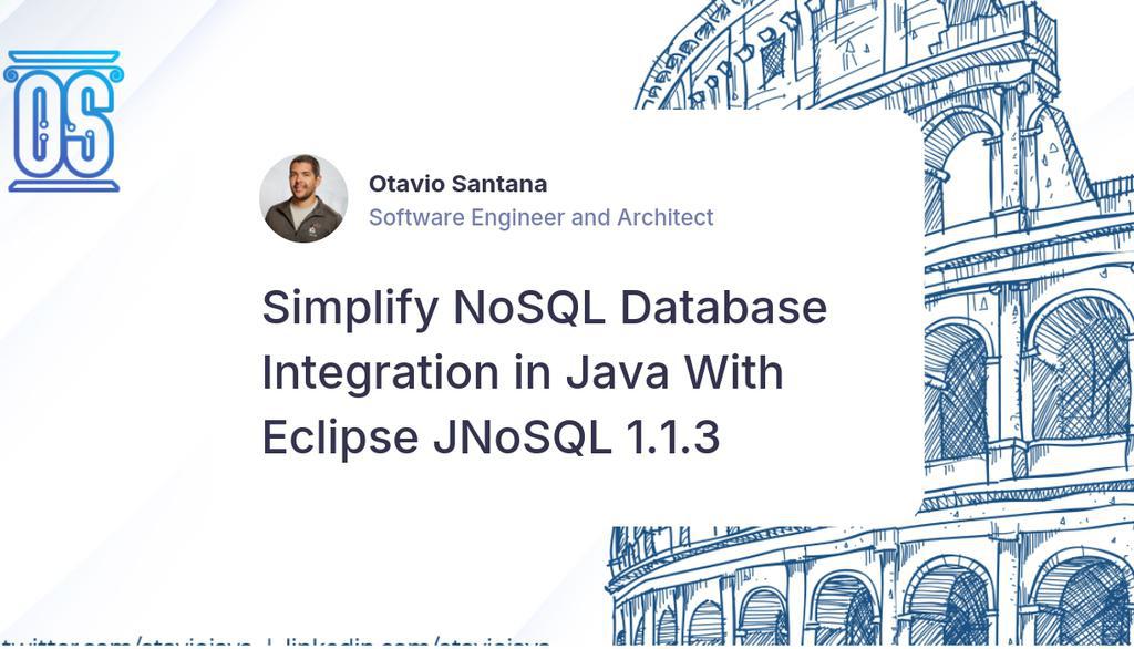 otaviojava's tweet image. This is where Eclipse JNoSQL comes in, providing a seamless and standardized way to connect your Java applications to various NoSQL databases.
Read more 👉 lttr.ai/AZT6S
#arangodb #java #jakartaee #Database #NoSQL