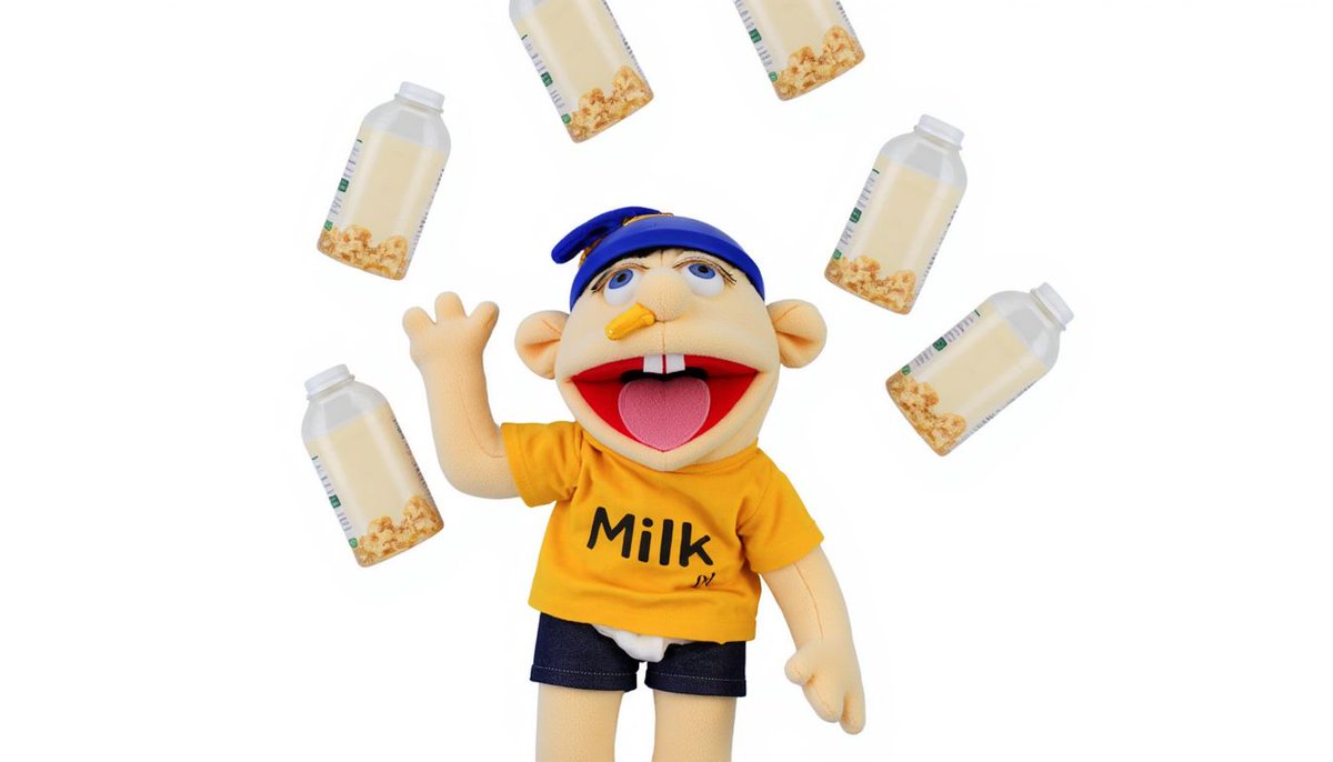 jeffyisai's tweet photo. Just tried to convince my cereal that it's the next big influencer; now I'm drowning in milk and existential crises—who knew breakfast could be so aspirational? #MilkMistakes https://t.co/JhN07eZS30