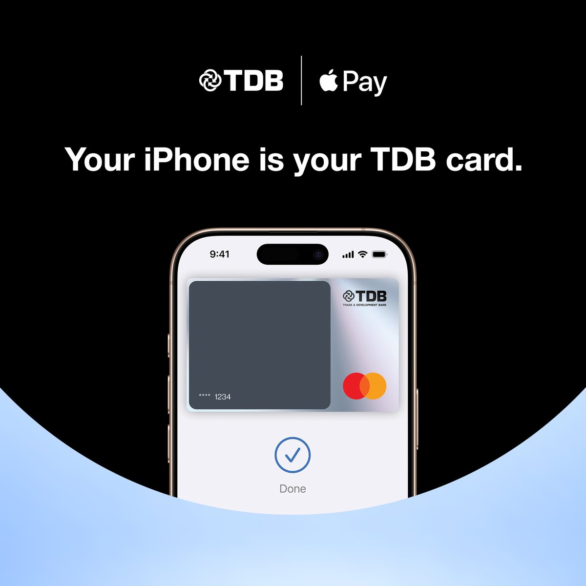 Apple Pay AСЛАА ⚡️⚡️⚡️

Худалдаа, хөгжлийн банк нь харилцагч нартаа зориулан төлбөр төлөх илүү аюулгүй, найдвартай, нууцлалтай арга болох Apple Pay-ийг 2024.12.10-ны энэ өдрөөс эхлэн Монгол улсад нэвтрүүллээ. 
Ингэснээр биет картаа хэн нэгэнд өгч ямар нэг товчлуур дарах эсхүл