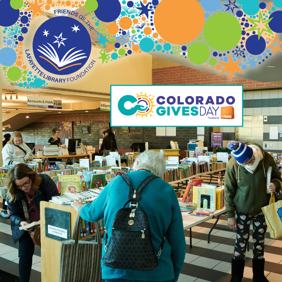 The book sale has been hopping! Every dime donated to the FOLF funnels right back to Library programming. Many of our programs would not be possible without your support. For #COGivesDay, consider donating so our community can continue to thrive! coloradogives.org/organization/F…