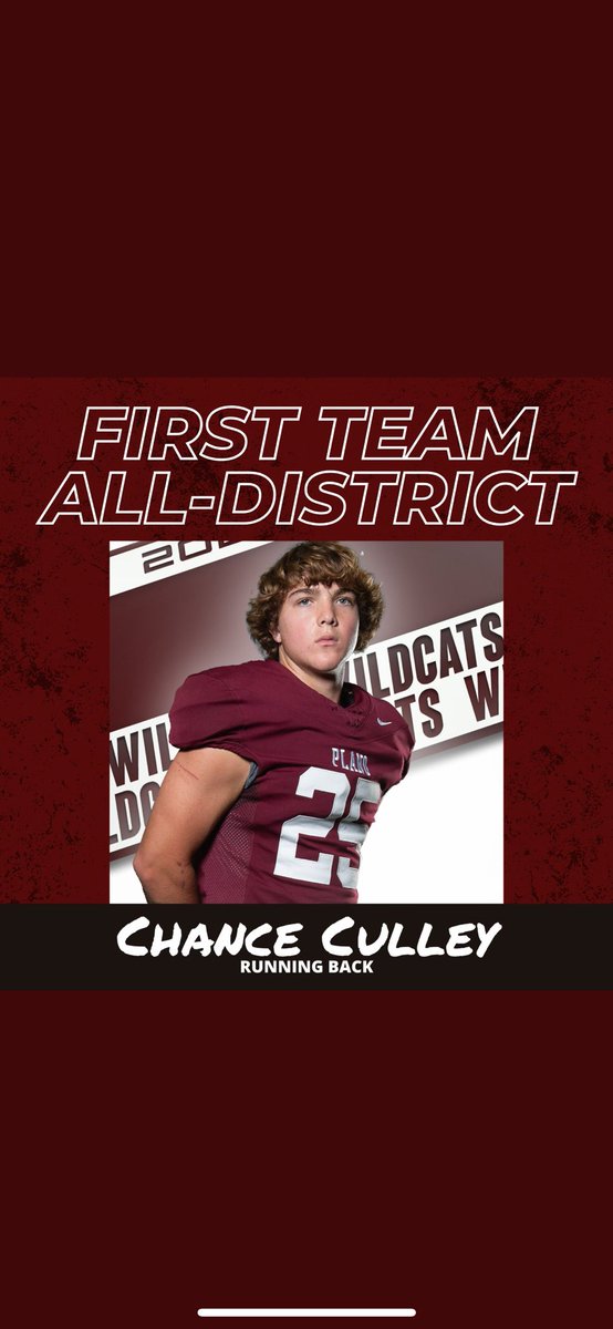 Blessed to be selected 1st Team All-District 6-6A! <a href="/PlanoFootball/">Plano Football</a>