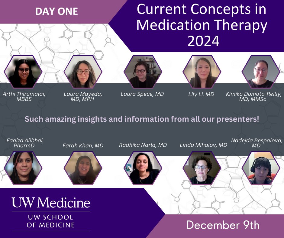 UWIPCE's tweet photo. We’re halfway through our Current Concepts in Medication Therapy Conference and the discussions have been incredible! 🌟Thank you to all of our wonderful presenters! We’ll see everyone for Day Two tomorrow!
#cme #MedicalEducation #MedicationTherapy #PrimaryCare @UWMedicine https://t.co/pz1Kb775gr
