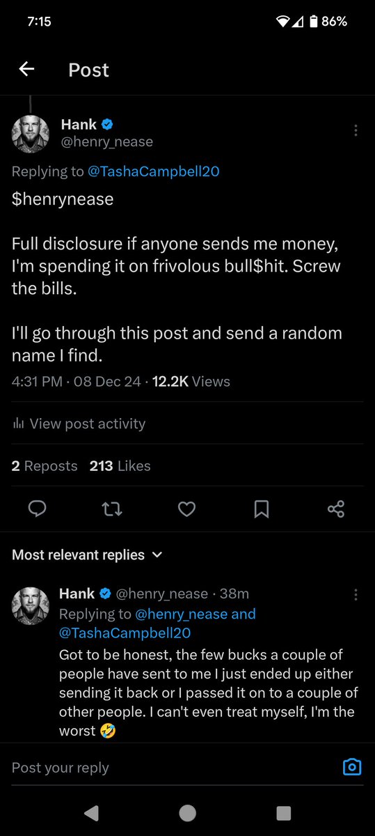 Pretty sure that's the most views I've ever had on an post I've made.

It's rookie numbers, I know. But I ain't mad at it 😄

Keep on grinding y'all and remember
#DoOnlyGoodEveryday