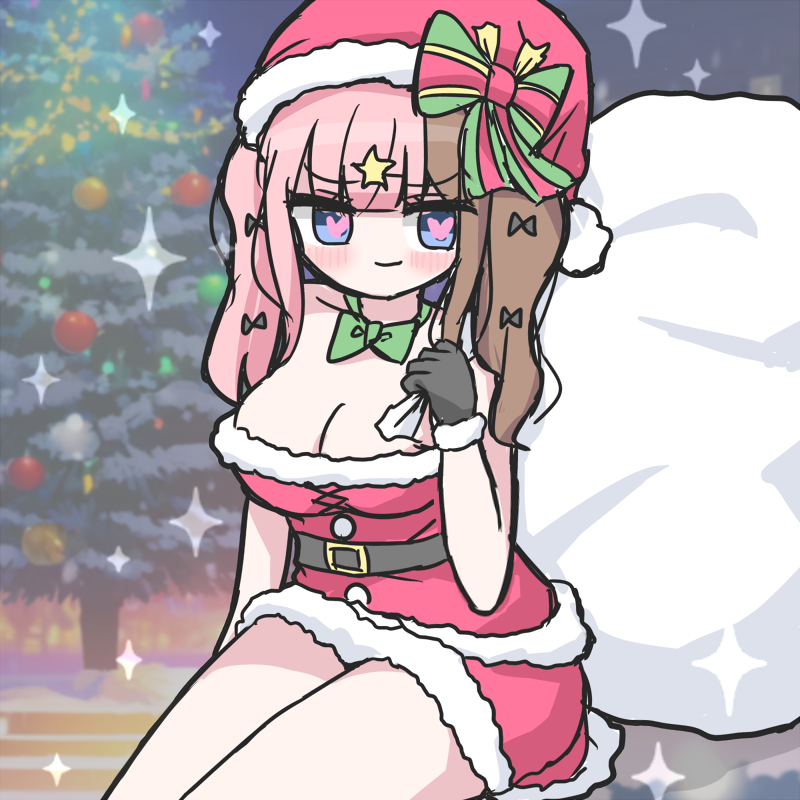 ミニスカサンタだよーー!!🩷 