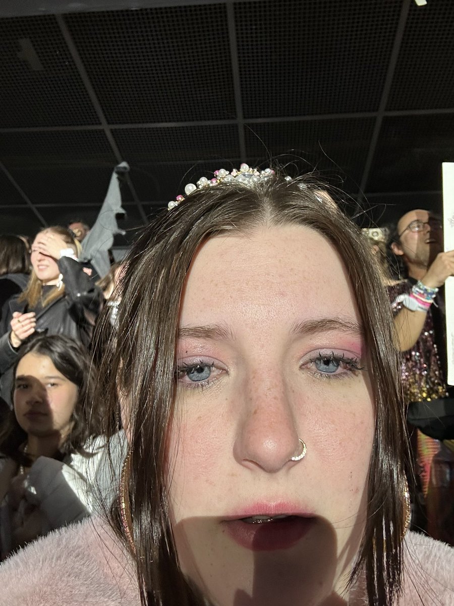 My favorite picture from eras is checking to see if my makeup still looked okay after bawling