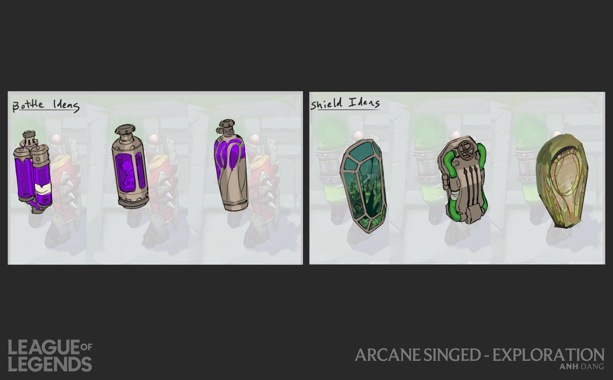 Small thing, but I got to make the in game concept of the Arcane Singed skin that you get for free from playing the Jinx Fixes Everything mini-game.